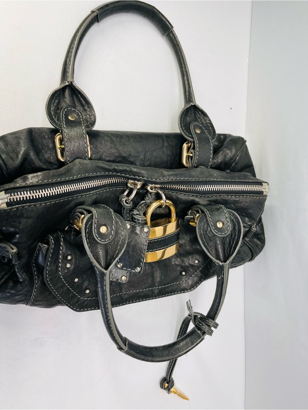 Chloe Black Leather medium Paddington Capsule satchel - Picture 11 of 16